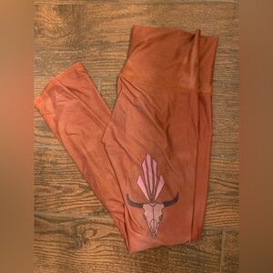 Cow skull Teeki hot pants leggings 🧡